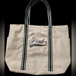 New Vintage PINK Victoria's Secret Cream Tote Not USED